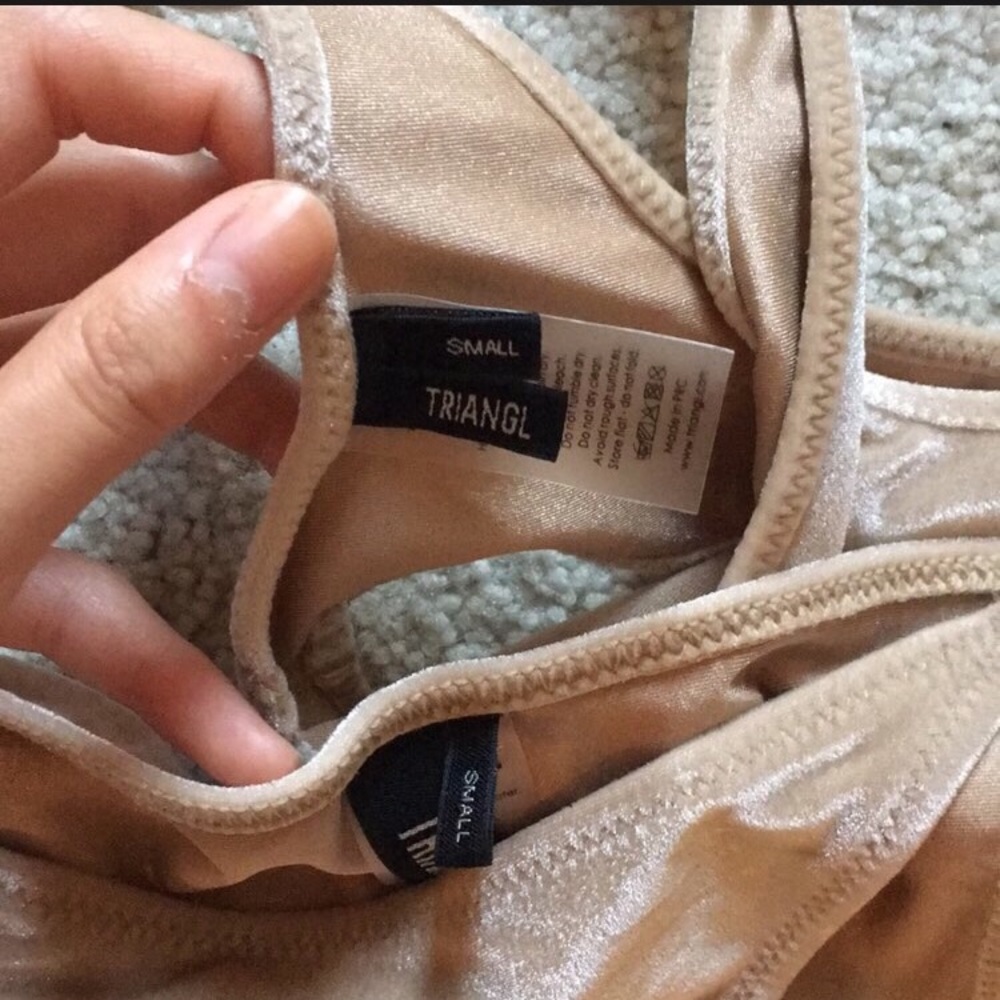 SOLD Triangl Nude Velvet Size Small Bikini - Picture 3 of 4